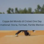 Coppa del Mondo di Cricket One Day International: Storia, Formati, Partite Memorabili