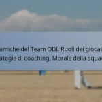 Dinamiche del Team ODI: Ruoli dei giocatori, Strategie di coaching, Morale della squadra