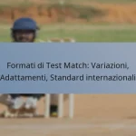 Formati di Test Match: Variazioni, Adattamenti, Standard internazionali