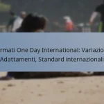 Formati One Day International: Variazioni, Adattamenti, Standard internazionali