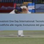 Innovazioni One Day International: Tecnologia, Modifiche alle regole, Evoluzione del gioco