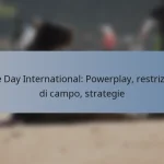 One Day International: Powerplay, restrizioni di campo, strategie