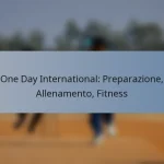 One Day International: Preparazione, Allenamento, Fitness