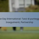 One Day International: Tassi di punteggio, Inseguimenti, Partnership