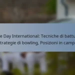 One Day International: Tecniche di battuta, Strategie di bowling, Posizioni in campo
