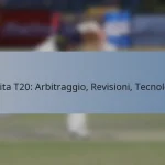 Partita T20: Arbitraggio, Revisioni, Tecnologia