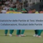 Statistiche delle Partite di Test: Medie, Collaborazioni, Risultati delle Partite