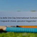 Storia delle One Day International: Evoluzione, traguardi chiave, giocatori leggendari