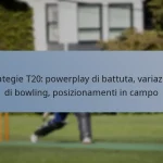 Strategie T20: powerplay di battuta, variazioni di bowling, posizionamenti in campo