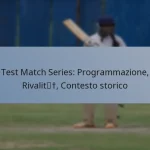 Test Match Series: Programmazione, Rivalità, Contesto storico
